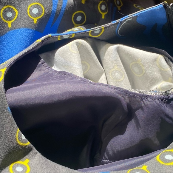 EUC MARIMEKKO Blue and Yellow Horse print Dress Size 36 - Picture 7 of 9